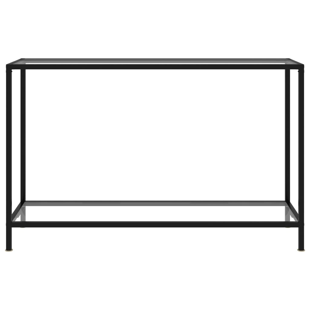 vidaXL Τραπέζι Κονσόλα Διαφανές 120 x 35 x 75 εκ. από Ψημένο Γυαλί