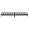 vidaXL Κρεβάτι Boxspring χωρίς Στρώμα Σκούρο Γκρι 80x220 εκ. Βελούδινο