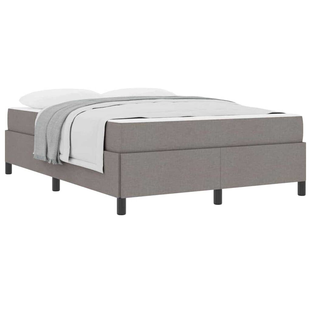 vidaXL Κρεβάτι με ελατήρια Ταμπά και Μαύρο 160 x 200 cm