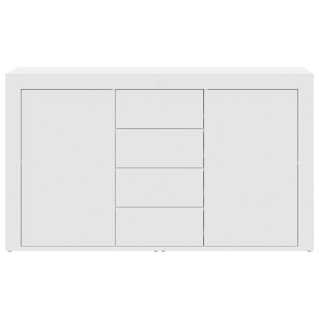 vidaXL Λευκό Πλαϊνό Γραφείο Λευκό Ξύλο 120 x 36 x 69 εκ. Αποθήκευση
