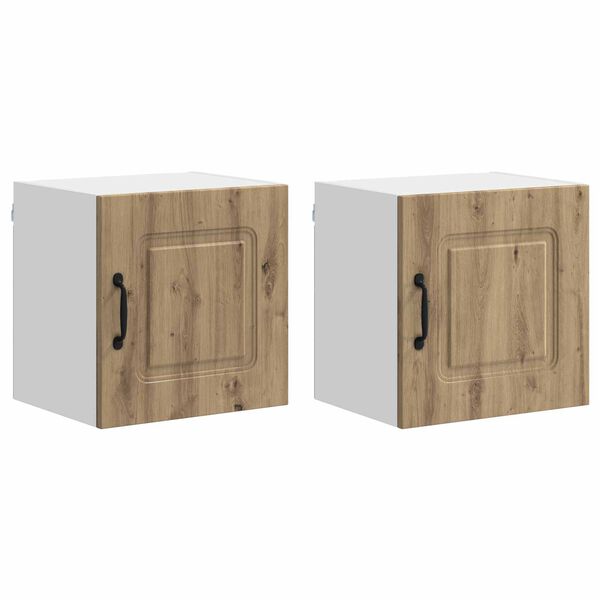 vidaXL &Nu;&tau;&omicron;&upsilon;&lambda;ά&pi;&alpha; &Kappa;&omicron;&upsilon;&zeta;ί&nu;&alpha;&sigmaf; Kalmar 2 pcs Artisan Oak 40 x 31 x 40 &epsilon;&kappa;.