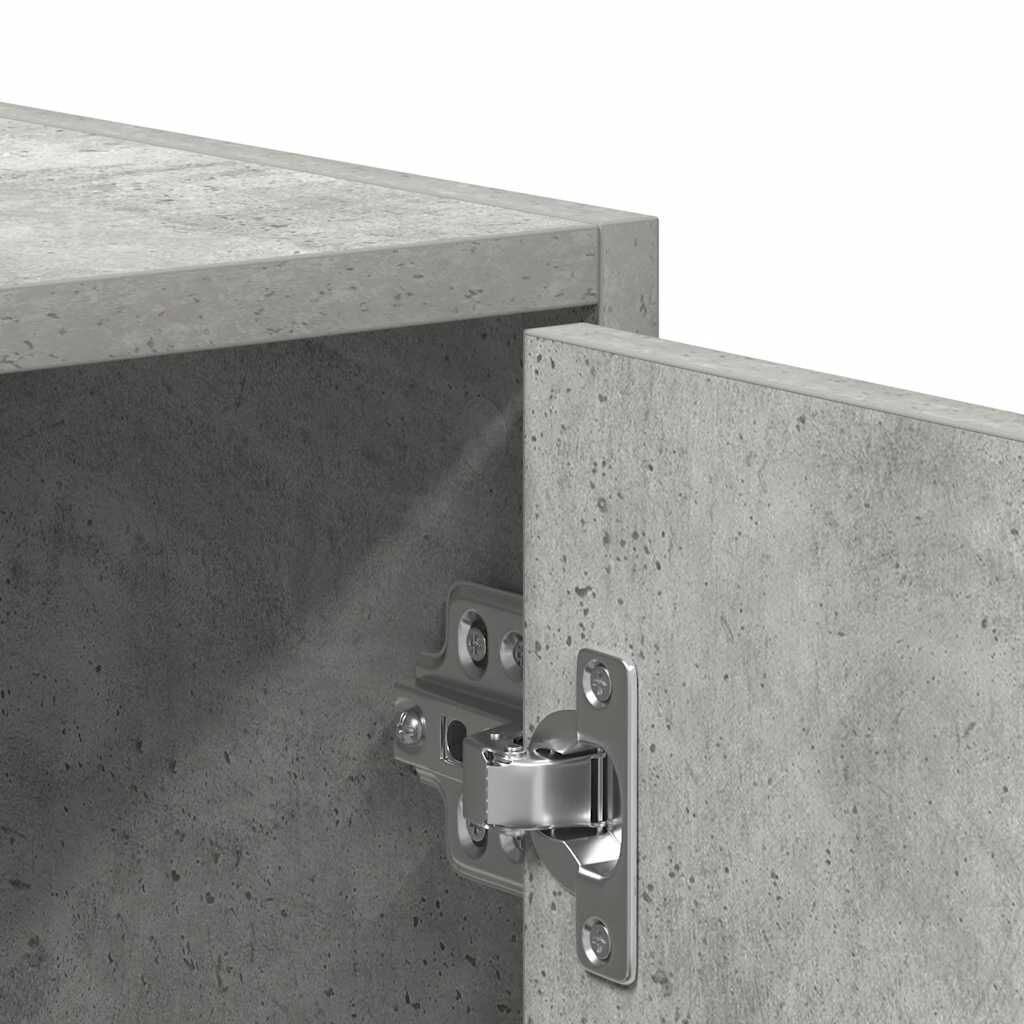 vidaXL Στήλη Μπάνιου Γκρι Σκυροδέματος 30x30x183,5 εκ. Επεξ. Ξύλο