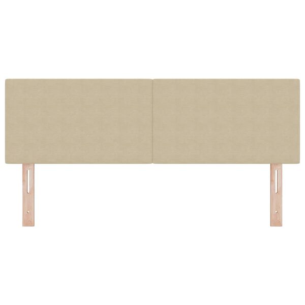 vidaXL Κεφαλάρι με κεφαλάρι Ανοιχτό Πράσινο Γκρι 144 cm Τεχνητό Δέρμα