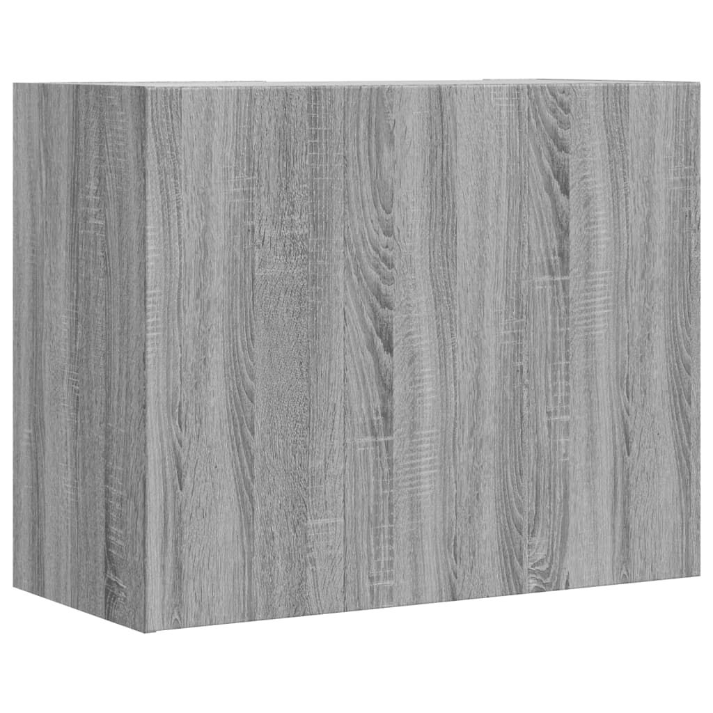 vidaXL Ντουλάπι Τοίχου Γκρι Sonoma 75x35x60 εκ. από Επεξεργασμένο Ξύλο