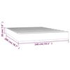 vidaXL Στρώμα με Pocket Springs Σκούρο Καφέ 140x200x20 εκ. Υφασμάτινο