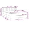 vidaXL Box Spring &Kappa;&rho;&epsilon;&beta;ά&tau;&iota; &mu;&epsilon; &sigma;&tau;&rho;ώ&mu;&alpha; &Mu;&alpha;ύ&rho;&omicron; 160x220 cm &Beta;&epsilon;&lambda;&omicron;ύ&delta;&iota;&nu;&omicron;