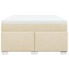 vidaXL &Kappa;&rho;&epsilon;&beta;ά&tau;&iota; Boxspring &mu;&epsilon; &Sigma;&tau;&rho;ώ&mu;&alpha; &Kappa;&rho;&epsilon;&mu; 160x200 &epsilon;&kappa;. &Upsilon;&phi;&alpha;&sigma;&mu;ά&tau;&iota;&nu;&omicron;