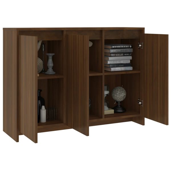 vidaXL Βοηθητικό Ντουλάπι Καφέ Δρυς 102x33x75εκ. Επεξεργασμένο Ξύλο