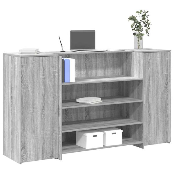 vidaXL Γραφείο υποδοχής 180x50x103,5 εκ. Επεξεργασμένο Ξύλο