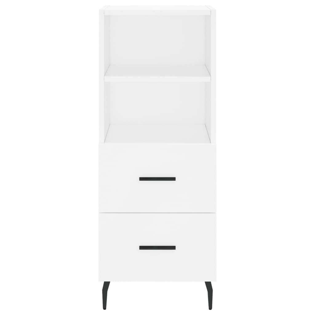 vidaXL Ντουλάπι Λευκό 34,5 x 34 x 180 εκ. από Επεξεργασμένο Ξύλο