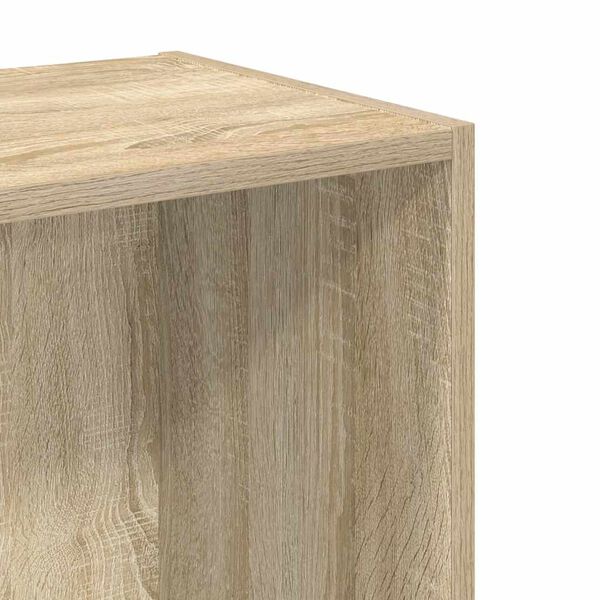 vidaXL Βιβλιοθήκη με 2 Ράφια Sonoma Δρυς 40x30x76,5 εκ. Επεξ. Ξύλο
