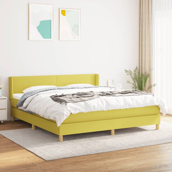 vidaXL &Kappa;&rho;&epsilon;&beta;ά&tau;&iota; Boxspring &mu;&epsilon; &Sigma;&tau;&rho;ώ&mu;&alpha; &Pi;&rho;ά&sigma;&iota;&nu;&omicron; 180x200 &epsilon;&kappa;.&Upsilon;&phi;&alpha;&sigma;&mu;ά&tau;&iota;&nu;&omicron;