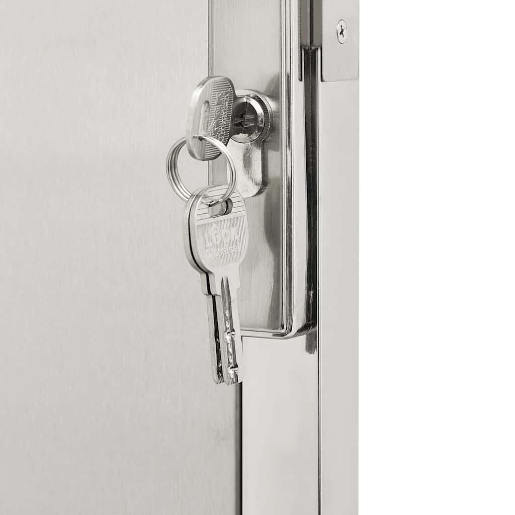 vidaXL Πόρτα Περίφραξης Κήπου 100 x 125 εκ. από Ανοξείδωτο Ατσάλι