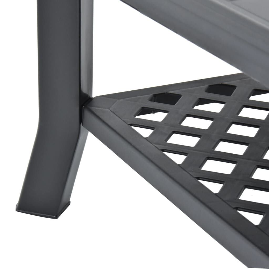 vidaXL Τραπεζάκι Σαλονιού Ανθρακί 90 x 60 x 46 εκ. Πλαστικό