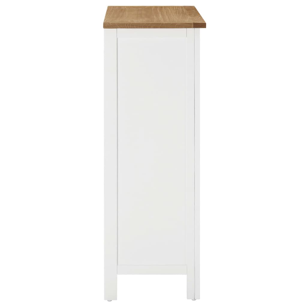 vidaXL Κάβα Κρασιών 72 x 32 x 90 εκ. από Μασίφ Ξύλο Δρυός