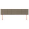 vidaXL Κεφαλάρια Κρεβατιού 2 τεμ. Taupe 80 x 5 x 78/88 εκ. Υφασμάτινο