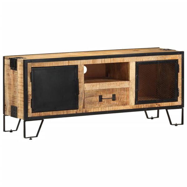 vidaXL Έπιπλο Τηλεόρασης 110 x 31 x 46 εκ. από Ακατέργαστο Ξύλο Μάνγκο