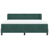 vidaXL Κρεβάτι με ελατήρια Σκούρο πράσινο 180 x 200 cm Βελούδο