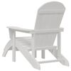 vidaXL Καρέκλα Adirondack Λευκό 74 x 82 x 92 εκ. HDPE