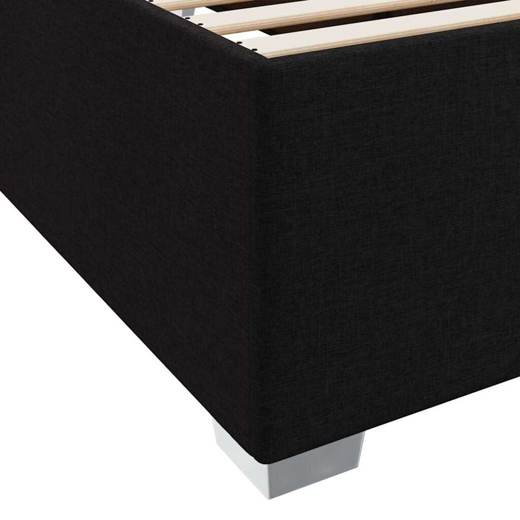 vidaXL Σκελετός Κρεβατιού Άλλο Μαύρο 180 x 200 cm ύφασμα