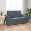vidaXL Κρεβάτι καναπές Σκούρο γκρι 148 x 71 x 83 εκ. Βελούδο