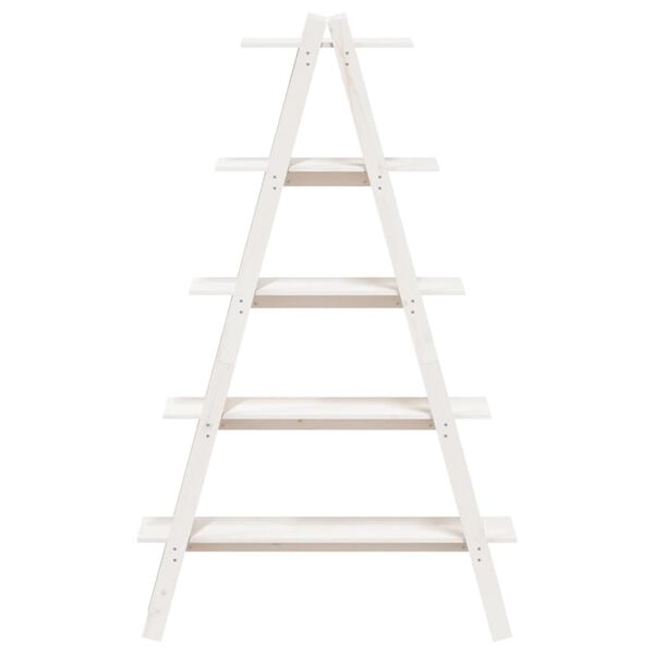 vidaXL Ραφιέρα 5 Επιπέδων Σχήμα Α 110x40x180,5 εκ. Μασίφ Ξύλο Πεύκου