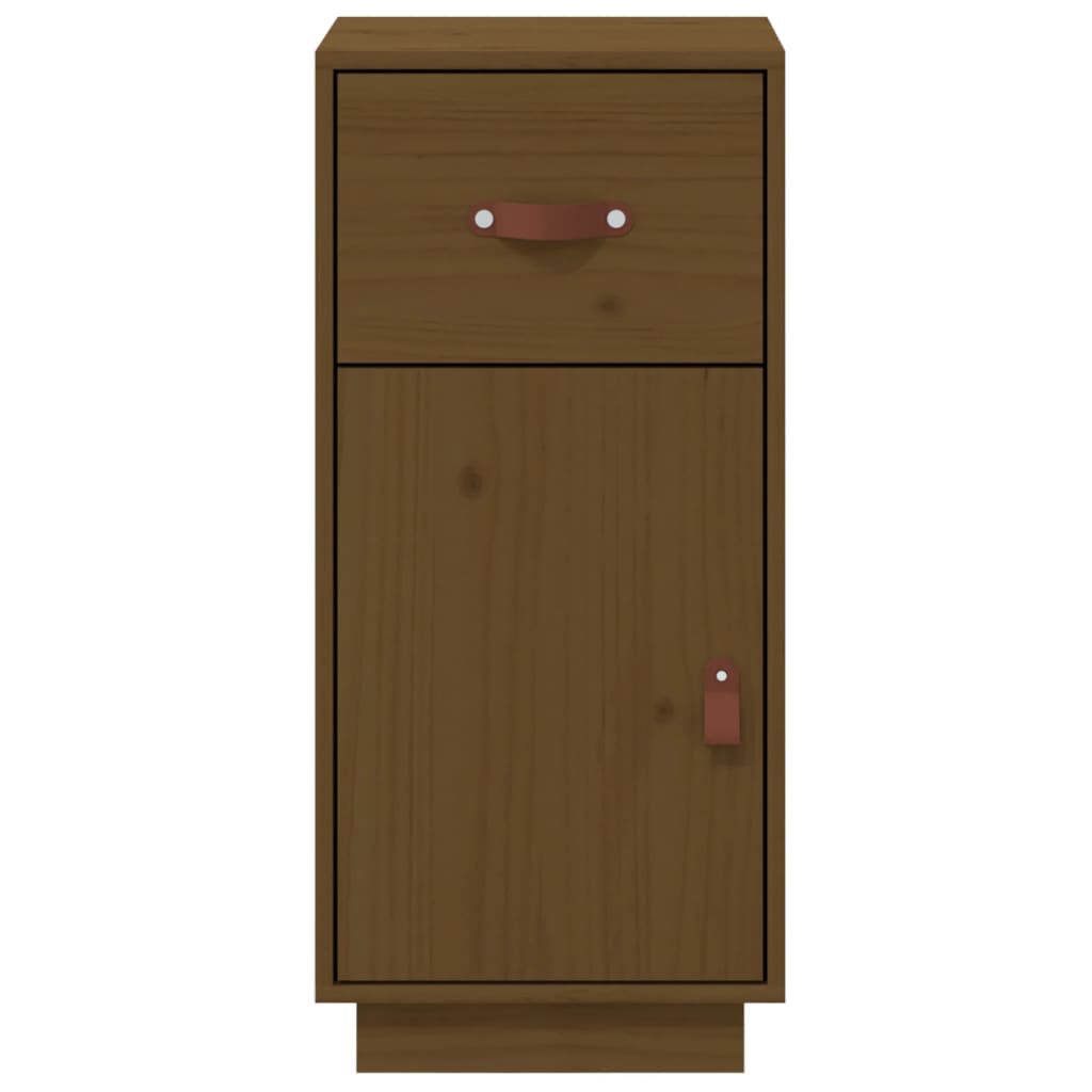 vidaXL Μπουφές Καφέ Μελί 34x40x75 εκ. από Μασίφ Ξύλο Πεύκου