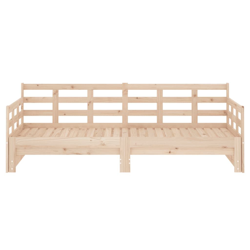 vidaXL Καναπές Κρεβάτι Συρόμενος 2x(90x200) εκ. από Μασίφ Πεύκο