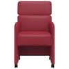 vidaXL Καρέκλες φαγητού 2 pcs Μπορντό 58 x 65 x 98 εκ. Τεχνητό δέρμα