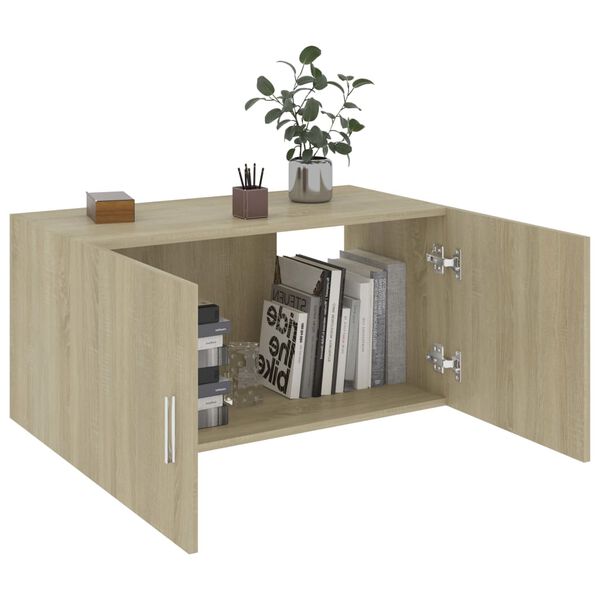 vidaXL Ντουλάπι Επιτοίχιο Sonoma Δρυς 80 x 39 x 40 εκ. από Επεξ. Ξύλο