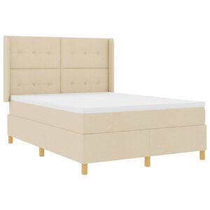 vidaXL &Kappa;&rho;&epsilon;&beta;ά&tau;&iota; &mu;&epsilon; &epsilon;&lambda;&alpha;&tau;ή&rho;&iota;&alpha; &mu;&epsilon; &kappa;&epsilon;&phi;&alpha;&lambda;ά&rho;&iota; &Kappa;&rho;&epsilon;&mu; 140 x 190 cm ύ&phi;&alpha;&sigma;&mu;&alpha;