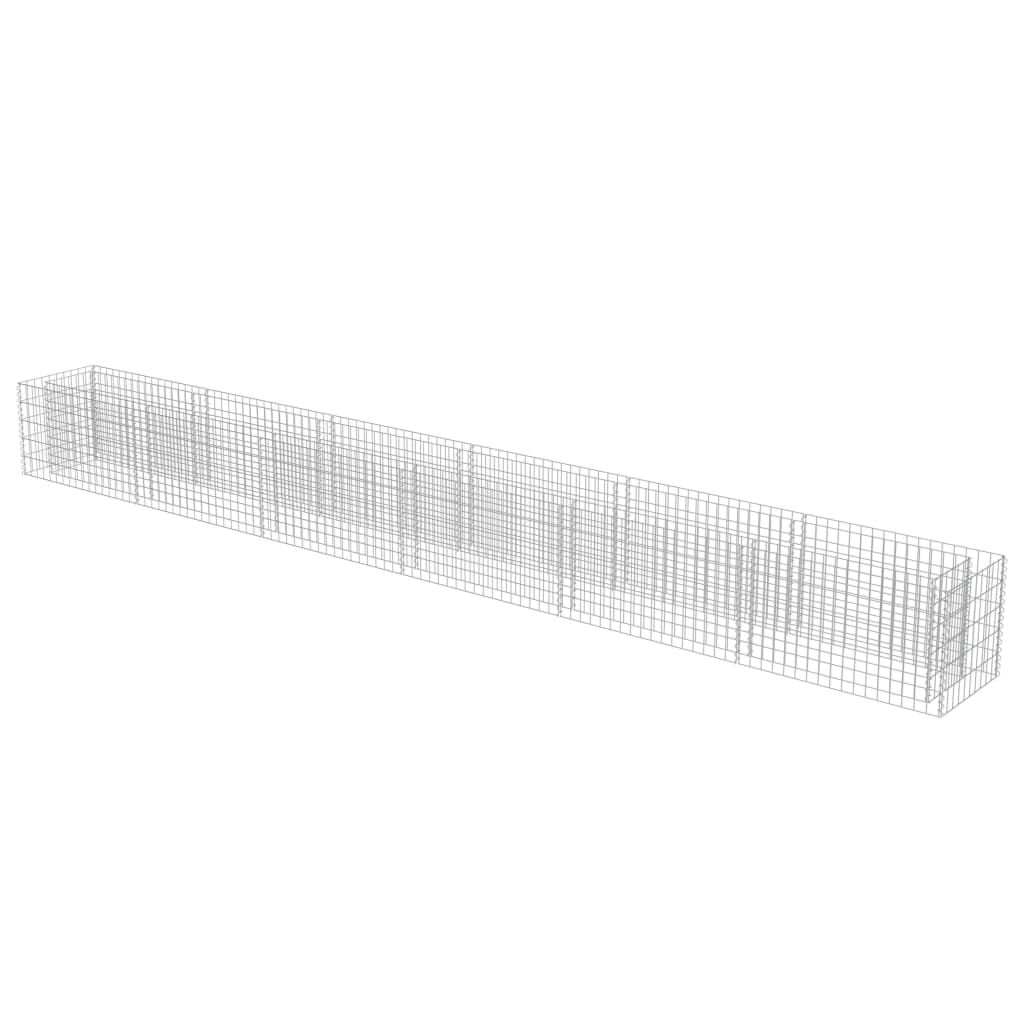 vidaXL Συρματοκιβώτιο-Γλάστρα Υπερυψωμένη 540x50x50 εκ. Γαλβ. Χάλυβας