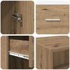vidaXL Highboard Artisan Oak 50 x 42,5 x 225 &epsilon;&kappa; &Epsilon;&pi;&epsilon;&xi;&epsilon;&rho;&gamma;&alpha;&sigma;&mu;έ&nu;&omicron; &xi;ύ&lambda;&omicron;