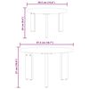 vidaXL Τραπεζάκι σαλονιού 2 pcs Καφέ κεριού 47.5 x 47.5 x 27 εκ.