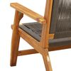 vidaXL Εξωτερικά Έπιπλα Γκρι 78 x 122 x 73εκ. Μασίφ ξύλο ακακίας