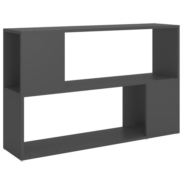 vidaXL Βιβλιοθήκη Γκρι 100 x 24 x 63 εκ. από Μοριοσανίδα