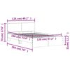 vidaXL Πλαίσιο Κρεβατιού με Κεφαλάρι Sonoma Δρυς 120x190 εκ.