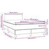 vidaXL Box Spring &Kappa;&rho;&epsilon;&beta;ά&tau;&iota; &mu;&epsilon; &sigma;&tau;&rho;ώ&mu;&alpha; &Sigma;&kappa;&omicron;ύ&rho;&omicron; &gamma;&kappa;&rho;&iota; 120x220 cm &Beta;&epsilon;&lambda;&omicron;ύ&delta;&iota;&nu;&omicron;