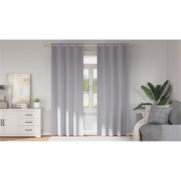 vidaXL Κουρτίνες 2 pcs Μεταλλικό Γκρι 225 x 140 εκ. Πολυεστέρας