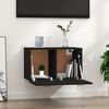 vidaXL Ντουλάπι Τοίχου Μαύρο 60x36,5x35 εκ. από Επεξεργασμένο Ξύλο