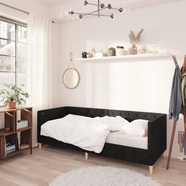 vidaXL &Kappa;&alpha;&nu;&alpha;&pi;έ&sigmaf; &Kappa;&rho;&epsilon;&beta;ά&tau;&iota; &mu;&epsilon; &Sigma;&tau;&rho;ώ&mu;&alpha; & USB &Mu;&alpha;ύ&rho;&omicron;&sigmaf; 90 x 200 &epsilon;&kappa;. &Upsilon;&phi;&alpha;&sigma;&mu;ά&tau;&iota;&nu;&omicron;&sigmaf;