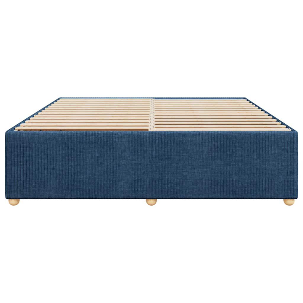 vidaXL Σκελετός Κρεβατιού Χωρίς Στρώμα Μπλε 180x200 εκ.Υφασμάτινο