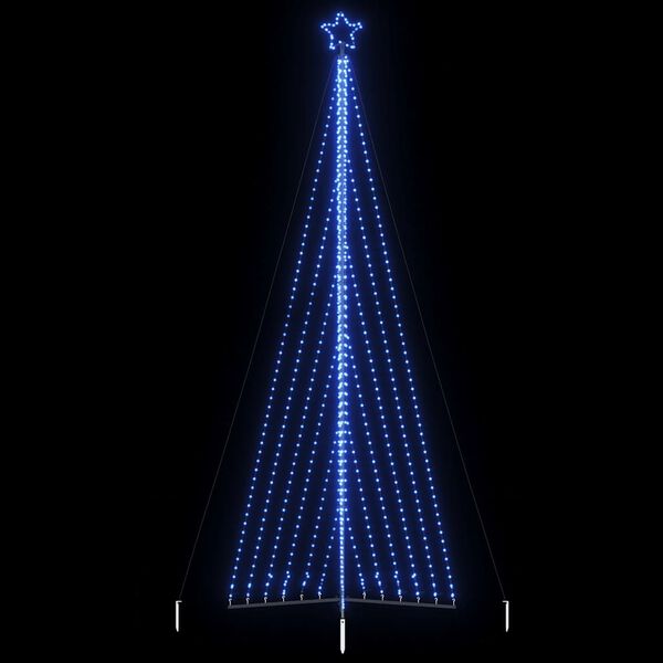 vidaXL Χριστουγεννιάτικο δέντρο LED 789 LED μπλε 476 εκ.