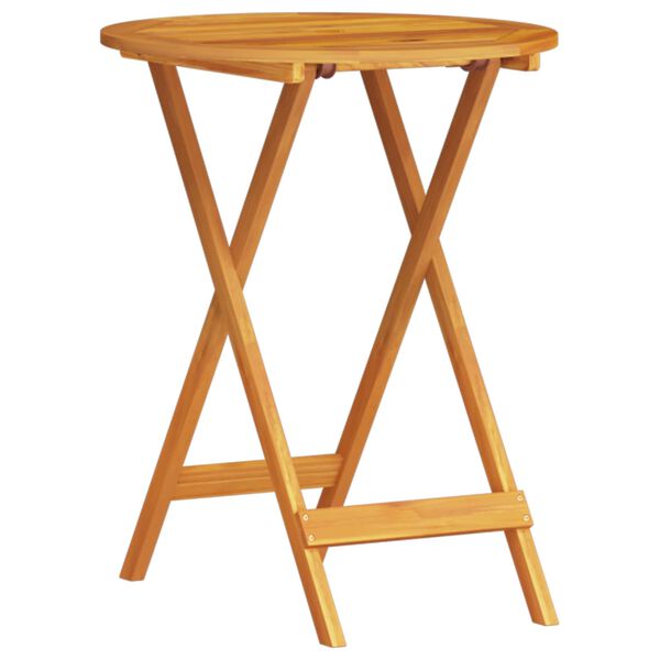 vidaXL Φορητό Σετ Μπιζερί 3 pcs Καφέ Στερεό Ξύλο Ακακίας