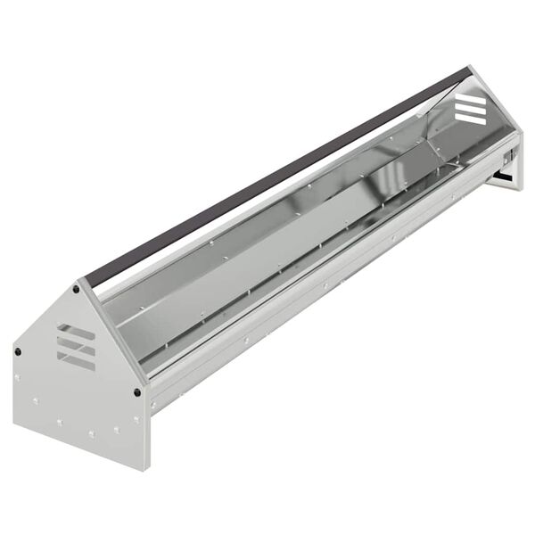 vidaXL Τάφος ταΐσματος κοτόπουλων Ασημί 108 x 20,5 x 20 εκ.