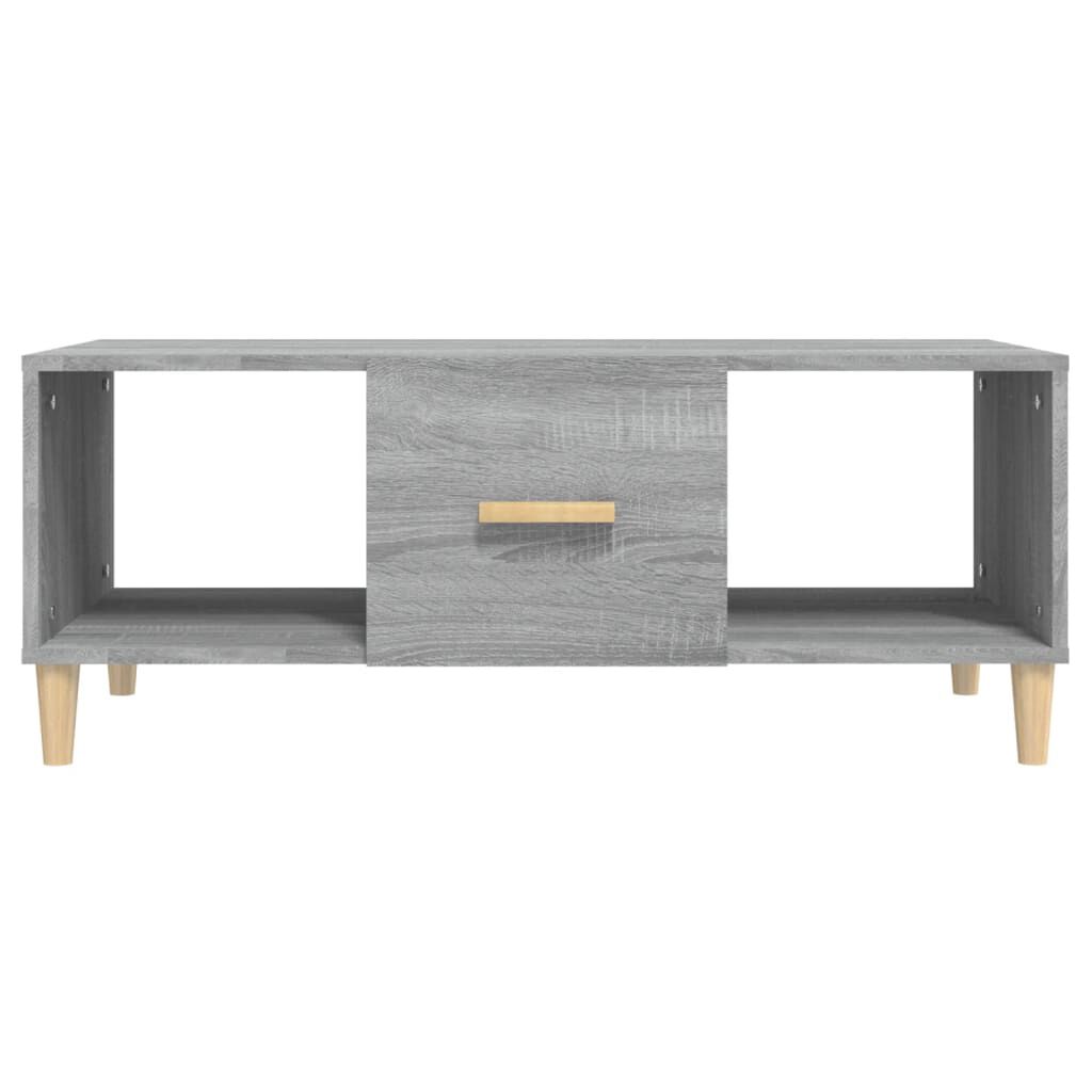 vidaXL Τραπεζάκι Σαλονιού Γκρι Sonoma 102x50x40 εκ. Επεξεργασμένο Ξύλο