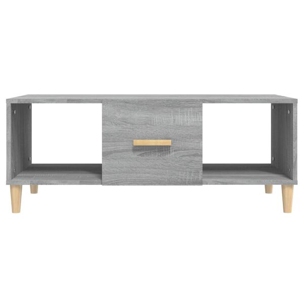 vidaXL Τραπεζάκι Σαλονιού Γκρι Sonoma 102x50x40 εκ. Επεξεργασμένο Ξύλο