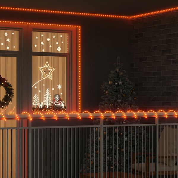 vidaXL Φωτιστικό Συρματόσχοινο με 120 LED Θερμό λευκό 5 m PVC
