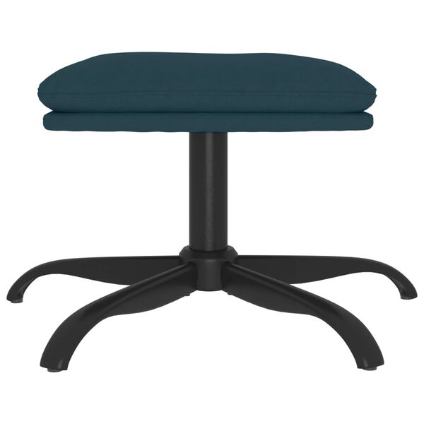 vidaXL Υποπόδιο Μπλε 60x60x36 εκ. Βελούδινο