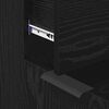 vidaXL Πλαϊνό γραφείο με συρτάρι 3 pcs Μαύρη Οξυά 181 x 30 x 70 εκ.